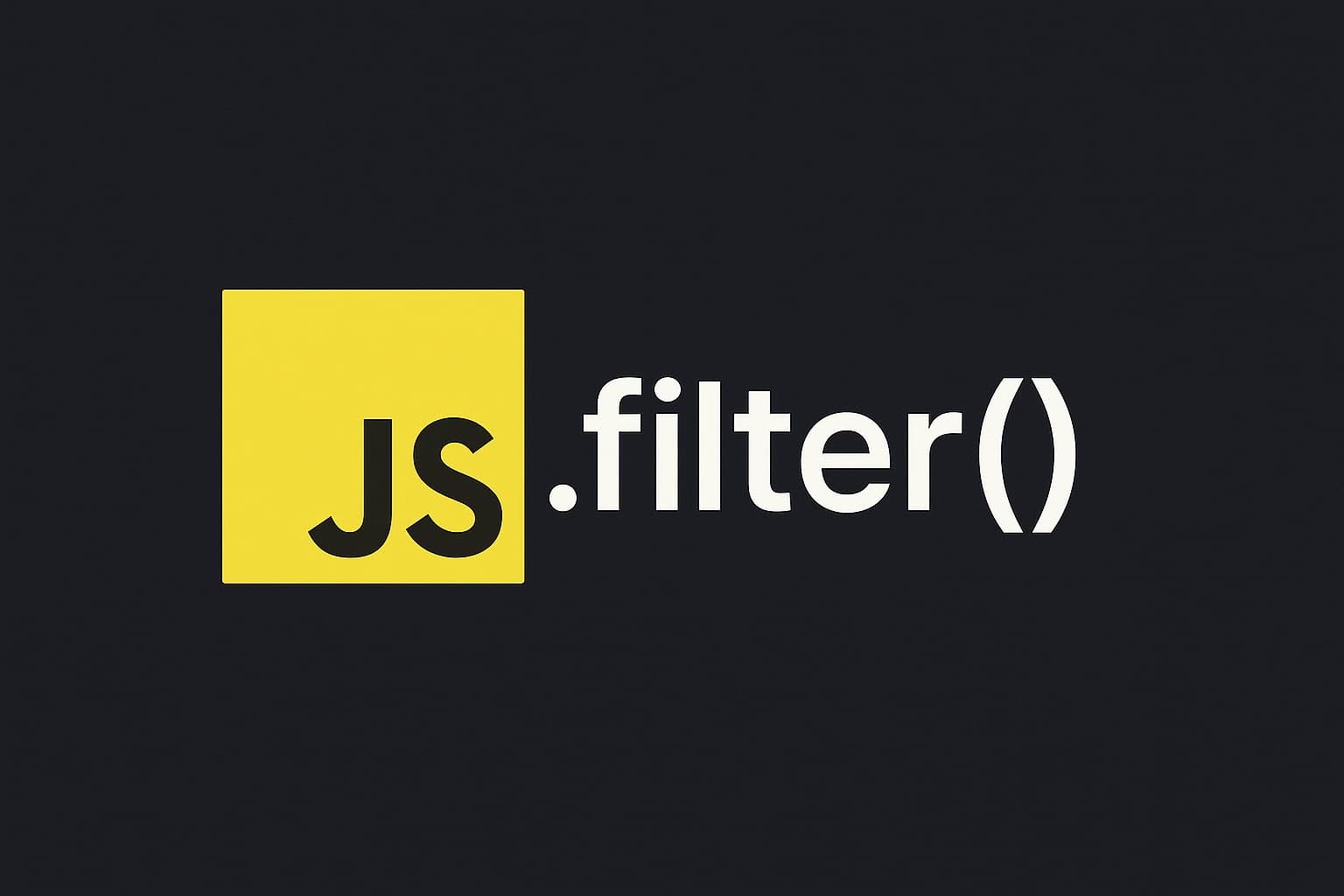 Javascript .filter() method
